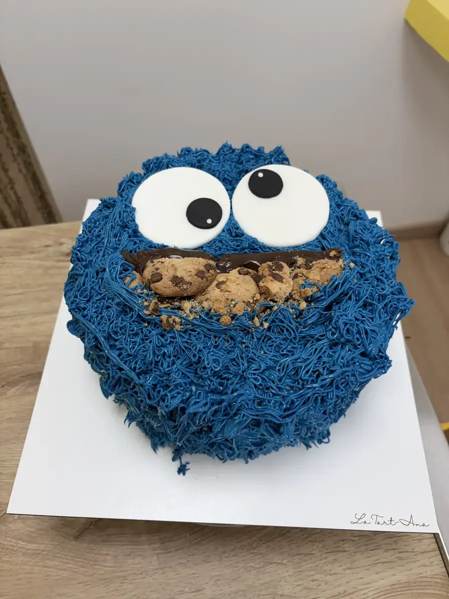 Tarta personalizada Monstruo de las Galletas Pinoso